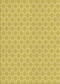 Machine Washable Transitional Yellow Rug, wshpat146brn