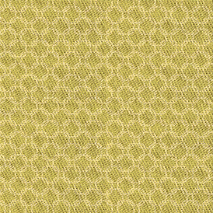 Round Machine Washable Transitional Yellow Rug, wshpat146brn