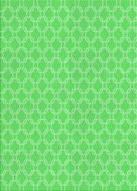 Machine Washable Transitional Neon Green Rug, wshpat146grn