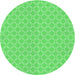 Square Patterned Neon Green Rug, pat146grn