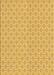 Patterned Bright Gold Yellow Rug, pat146org