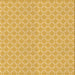 Round Patterned Bright Gold Yellow Rug, pat146org