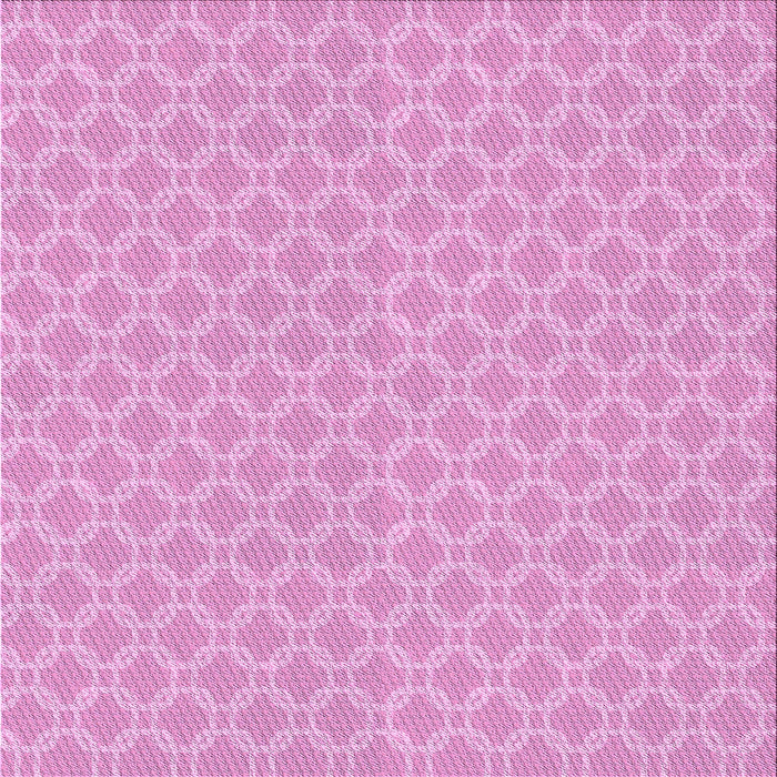 Round Patterned Pastel Purple Pink Rug, pat146pur