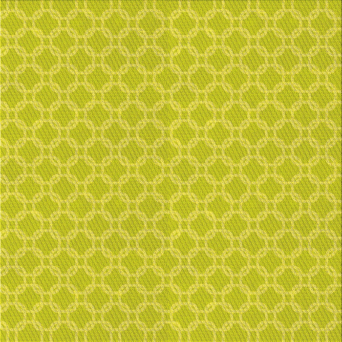 Round Patterned Yellow Rug, pat146yw