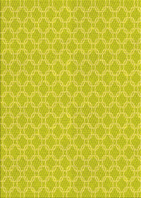 Machine Washable Transitional Yellow Rug, wshpat146yw