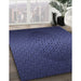 Machine Washable Transitional Night Blue Rug in a Family Room, wshpat1460blu