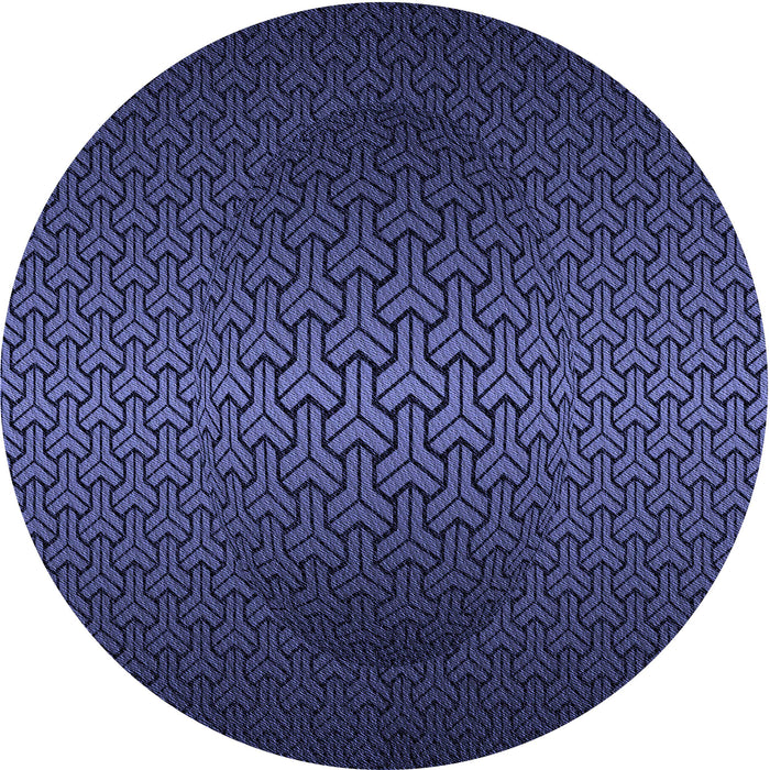 Square Patterned Night Blue Rug, pat1460blu
