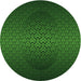 Square Patterned Dark Forest Green Rug, pat1460grn