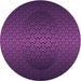 Square Patterned Dark Orchid Purple Rug, pat1460pur