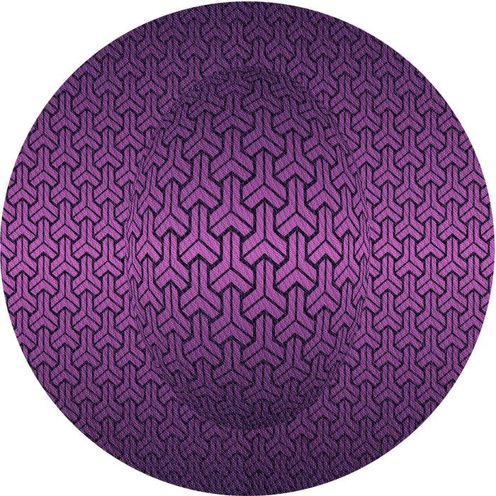 Square Machine Washable Transitional Dark Orchid Purple Rug in a Living Room, wshpat1460pur