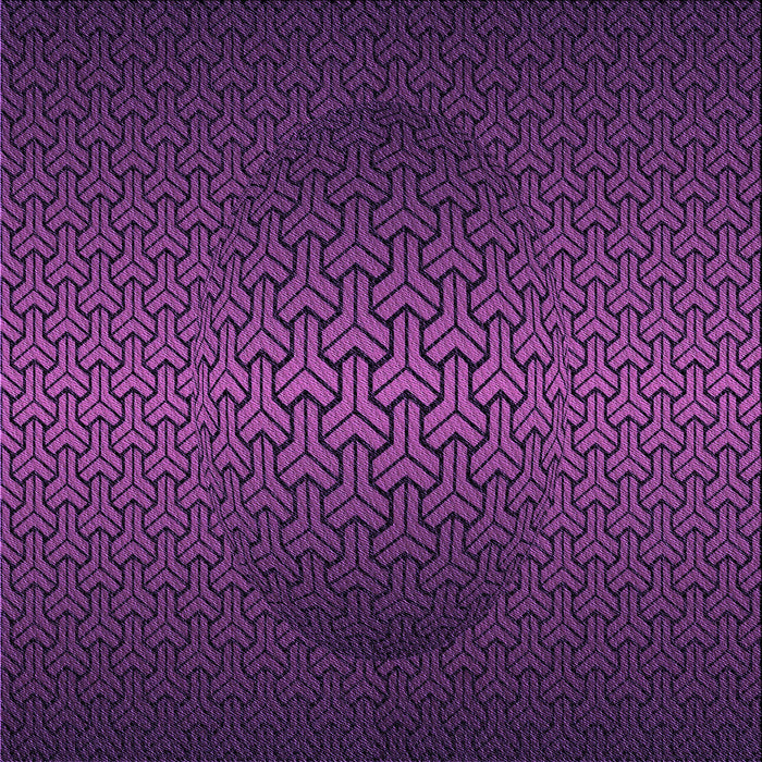 Round Patterned Dark Orchid Purple Rug, pat1460pur