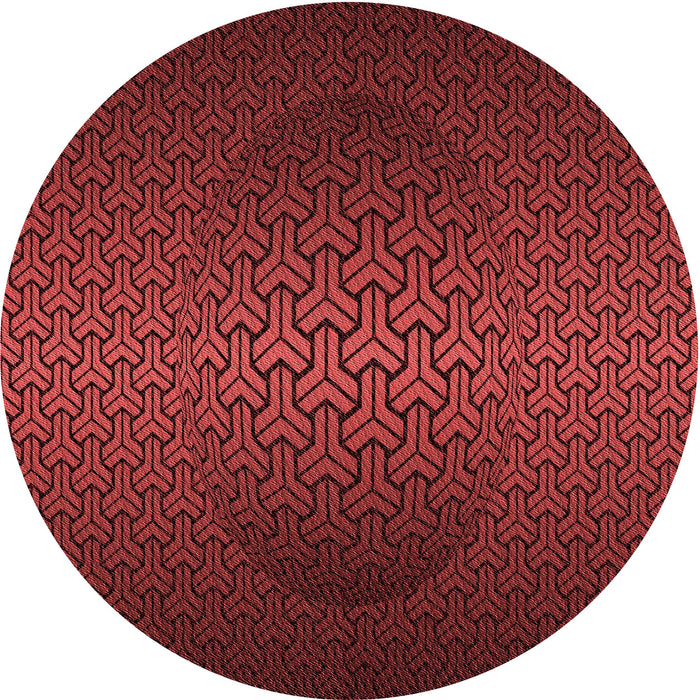 Square Patterned Red Rug, pat1460rd