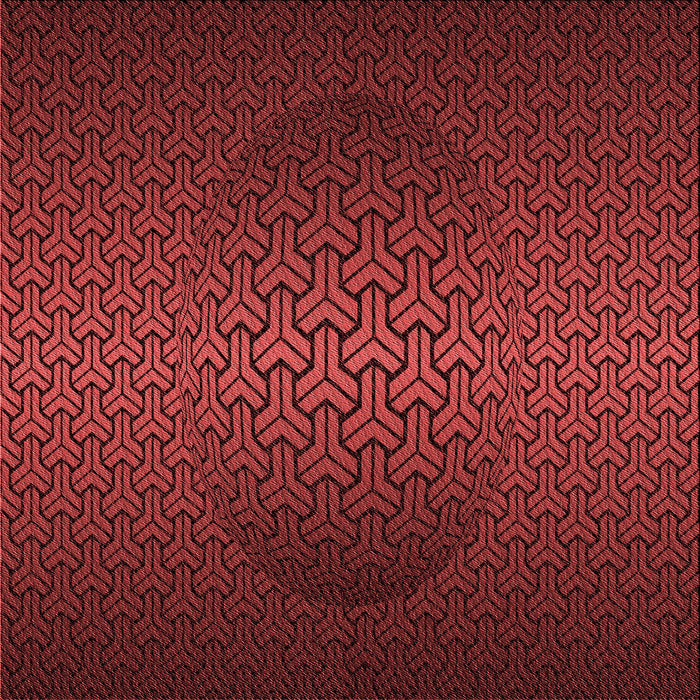 Round Patterned Red Rug, pat1460rd
