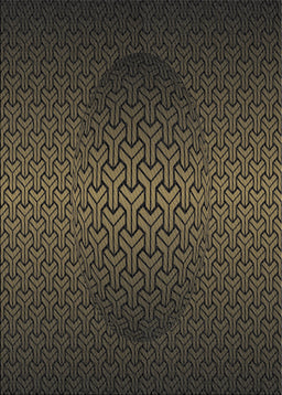 Patterned Mid Gray Novelty Rug, pat1460