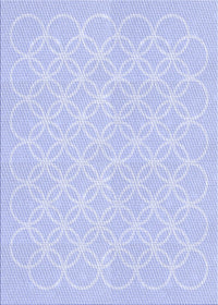 Machine Washable Transitional Blue Rug, wshpat1461blu