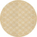 Square Patterned Khaki Gold Rug, pat1461brn