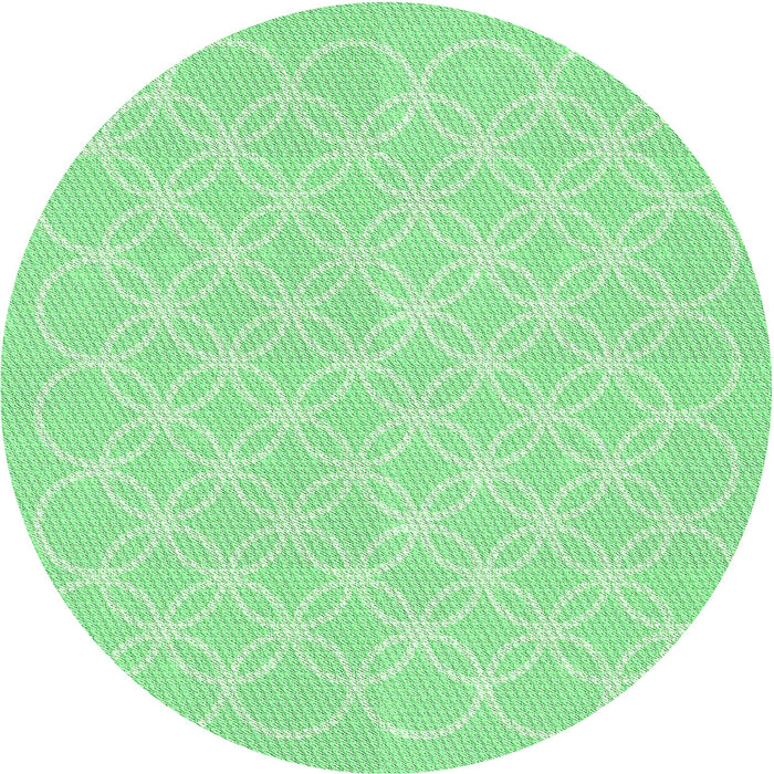 Square Patterned Green Rug, pat1461grn