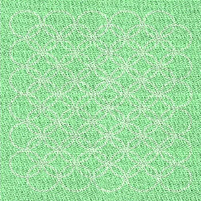 Round Machine Washable Transitional Green Rug, wshpat1461grn