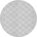 Square Patterned Platinum Gray Rug, pat1461gry