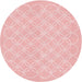 Square Patterned Pastel Red Pink Rug, pat1461rd