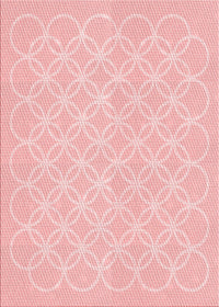 Machine Washable Transitional Pastel Red Pink Rug, wshpat1461rd