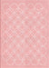 Machine Washable Transitional Pastel Red Pink Rug, wshpat1461rd