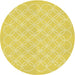 Square Patterned Neon Yellow Rug, pat1461yw