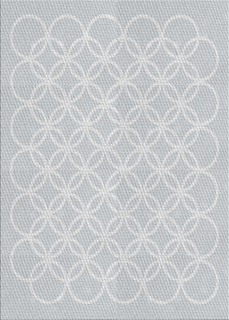 Patterned Water Blue Novelty Rug, pat1461