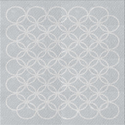 Square Patterned Water Blue Novelty Rug, pat1461