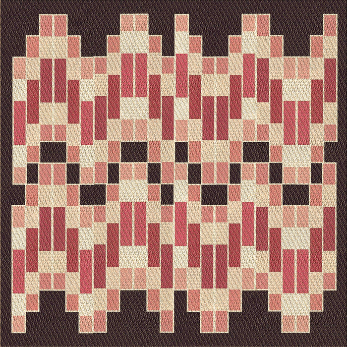 Round Patterned Brown Sugar Brown Rug, pat1462brn