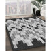 Machine Washable Transitional Gray Rug in a Family Room, wshpat1462gry