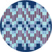 Square Machine Washable Transitional Sky Blue Rug in a Living Room, wshpat1462lblu