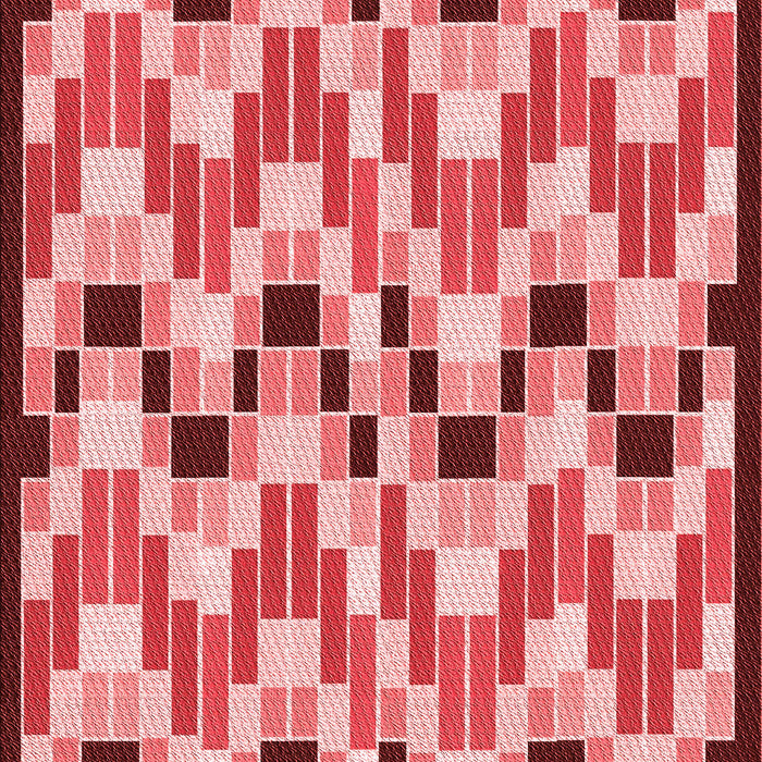 Patterned Light Coral Pink Rug, pat1462rd