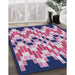 Patterned Purple Novelty Rug in Family Room, pat1462