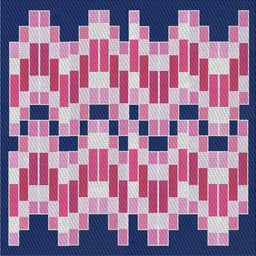 Square Patterned Purple Novelty Rug, pat1462