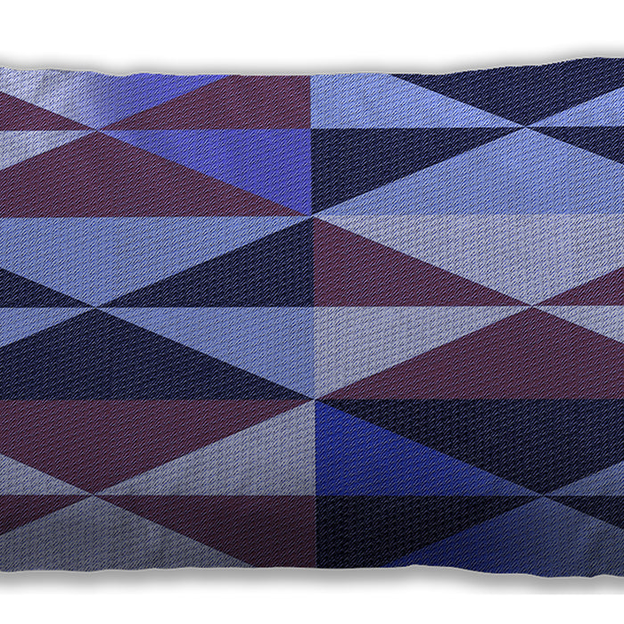 Patterned Rectangular Sky Blue Lumbar Throw Pillow, 13 inch by 19 inch, lbpat1463blu