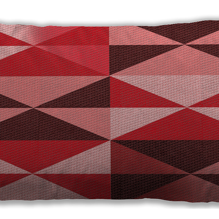 Patterned Rectangular Red Lumbar Throw Pillow, 13 inch by 19 inch, lbpat1463rd
