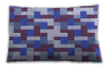 Patterned Rectangular Jeans Blue Lumbar Throw Pillow, 13 inch by 19 inch, lbpat1464blu