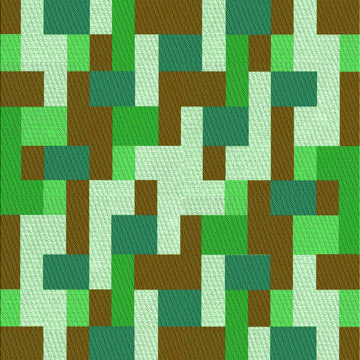 Patterned Green Rug, pat1464grn
