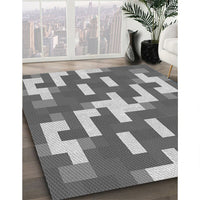 Patterned Cloud Gray Rug, pat1464gry