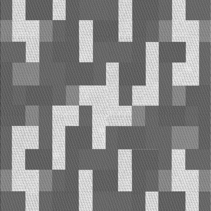 Machine Washable Transitional Cloud Gray Rug, wshpat1464gry