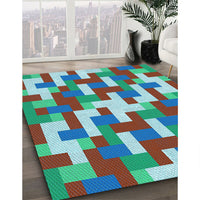 Patterned Purple Rug, pat1464lblu