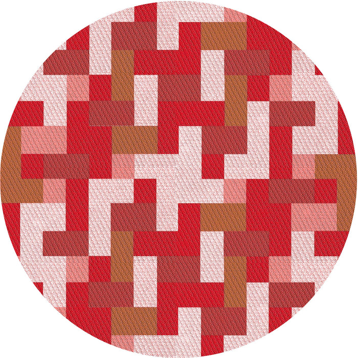 Square Machine Washable Transitional Red Rug in a Living Room, wshpat1464rd