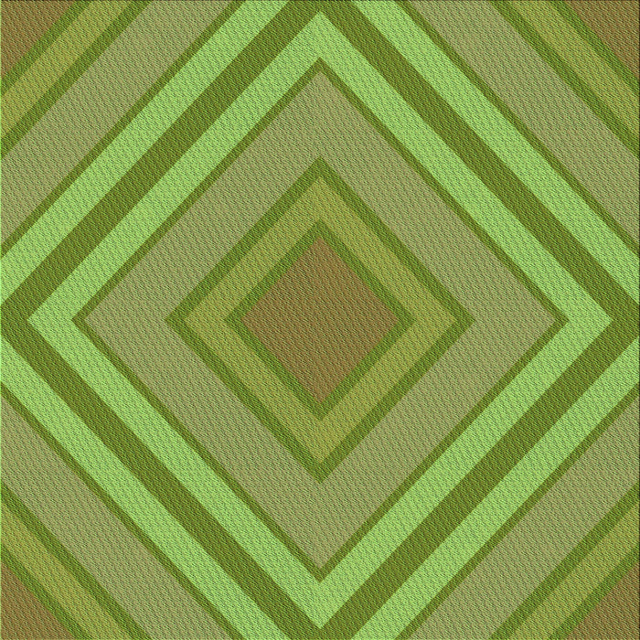 Round Patterned Green Rug, pat1465grn