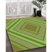 Patterned Green Rug in Family Room, pat1465grn