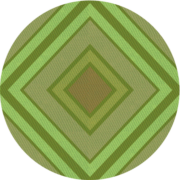 Square Patterned Green Rug, pat1465grn