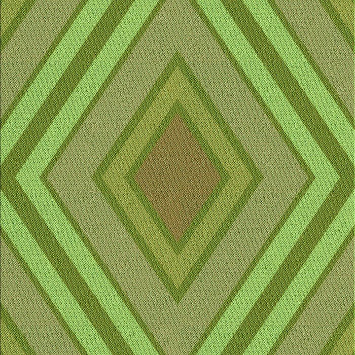 Machine Washable Transitional Green Rug, wshpat1465grn
