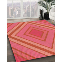 Patterned Red Rug, pat1465org