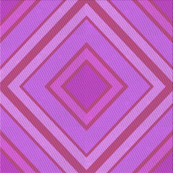 Round Machine Washable Transitional Neon Pink Rug, wshpat1465pur