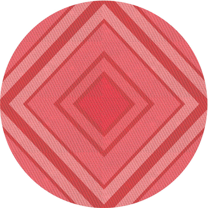 Square Patterned Red Rug, pat1465rd